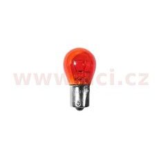 ŽÁROVKA 12V 21W (PATICE BA15S) ORANŽOVÁ (SADA 10 KS)