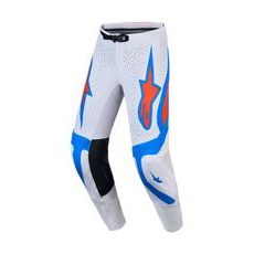 NOHAVICE SUPERTECH VESTA, ALPINESTARS (SVETLE ŠEDÁ/ČERVENÁ/MODRÁ) 2027