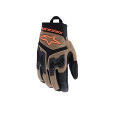RUKAVICE MANTI AIR, ALPINESTARS (TMAVÁ KHAKI/ČERNÁ/ORANŽOVÁ FLUO) 2026