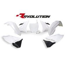 SADA PLASTOV YAMAHA, RTECH (BIELO-ČIERNA, 6 DIELOV)