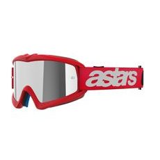 OKULIARE VISION YOUTH BLAZE, ALPINESTARS, DETSKÉ (ČERVENÁ, ZRKADLOVÉ STRIEBORNÉ PLEXI) 2026