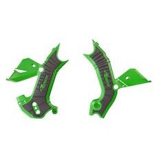 PROTEKTORY RÁMU KAWASAKI, RTECH (SADA, ZELENO-ČIERNE)