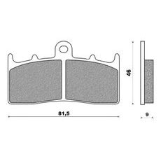 BRZDOVÉ DOŠTIČKY, NEWFREN (ZMES ROAD TOURING SINTERED) 2 KS V BALENIE
