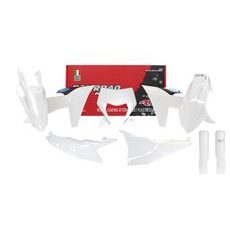 SADA PLASTOV KTM, RTECH (BIELO-ČIERNA, 7 DIELOV)