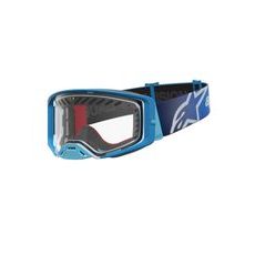 OKULIARE SUPERTECH DURA AIR FLUID, ALPINESTARS (MODRÁ/STŘÍBRNÁ, ČÍRE PLEXI) 2027