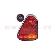 ZADNÍ SVĚTLO VÝŠKA 220 MM 5 PIN KONEKTOR, BAJONET SE ŽÁROVKAMI, L