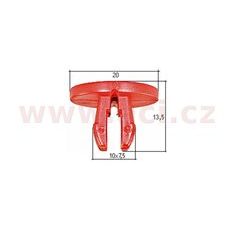 PLASTOVÁ PŘÍCHYTKA S VNITŘNÍM ZÁVITEM (SADA 10 KS)