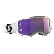 SCOTT BRÝLE FURY WHITE/BLACK PURPLE CHROME WORKS