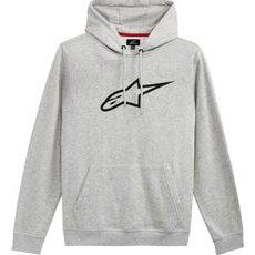MIKINA AGELESS 2 HOODIE, ALPINESTARS (ŠEDÁ/ČERNÁ)