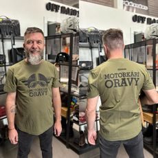 TRIČKO MOTORKÁRI ORAVY, PÁNSKE KHAKI