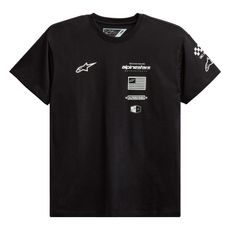 TRIKO H BLOCK TEE, ALPINESTARS (ČERNÁ/BÍLÁ)