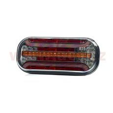 ZADNÍ SVĚTLO LED 214,3X94,3 MM, S DYNAMICKÝM SMĚR. SVĚTLEM, KABEL 1 M, L=P