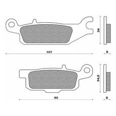 BRZDOVÉ DOŠTIČKY (ZMES OFF ROAD ATV SINTERED) NEWFREN (2 KS V BALENIE)