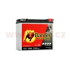 BATERIE 12V, YTX20HL-BS, 18AH, 310A, BANNER BIKE BULL AGM PRO 175X88X155