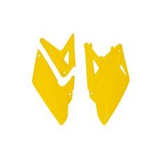 BOČNÉ ČÍSLOVÉ TABUĽKY SUZUKI, RTECH (ŽLTÉ, PÁR)