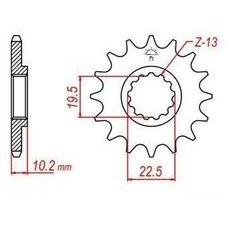 REŤAZOVÉ KOLIESKO PRE SEKUNDÁRNE REŤAZY TYPU 520, JT - ANGLICKO (12 ZUBOV)