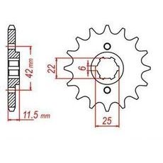 REŤAZOVÉ KOLIESKO PRE SEKUNDÁRNE REŤAZY TYPU 530, JT - ANGLICKO (15 ZUBOV)