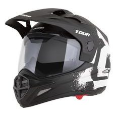 PRILBA TOUR 2.0 CREW, CASSIDA (ČIERNA MATNÁ/BÍLÁ, PLEXI S PRÍPRAVOU PRE PINLOCK) 2026