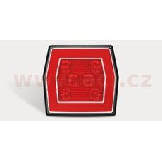 ZADNÍ MLHOVKA LED ČTVEREC 100X93 MM KABEL 1 M