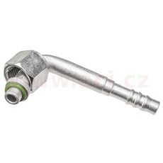 FITINKA HLINÍKOVÁ NAMAČKÁVACIA K EXPANZNÉMU VENTILU 90° PRE HADICE G6 (8 MM)