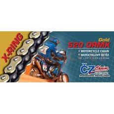 REŤAZ 520ORMX, ČZ - ČR (FARBA ZLATÁ, 116 ČLÁNKOV VR. ROZPOJOVACIE SPOJKY CLIP)