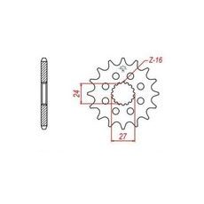 REŤAZOVÉ KOLIESKO PRE SEKUNDÁRNE REŤAZY TYPU 530, JT - ANGLICKO (16 ZUBOV)