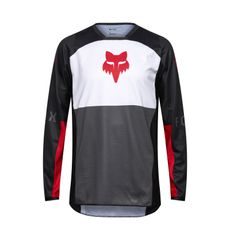 FOX 180 FLOW JERSEY - WHITE/RED