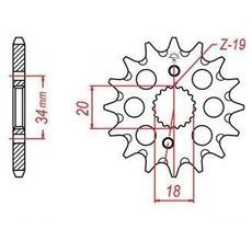 REŤAZOVÉ KOLIESKO PRE SEKUNDÁRNE REŤAZE TYPU 420, JT - ANGLICKO (15 ZUBOV)