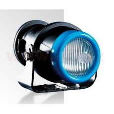 PŘÍDAVNÉ SVĚTLO MLHOVÉ KRUHOVÉ MODRÝ RÁMEČEK (PRŮMĚR 66 MM) MICRO DE HELLA