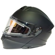 VYKLÁPACIA PRILBA S VÝHREVOM SKLA TIMELESS FLAKE MODULAR SNOWMOBILE MATTBLACK