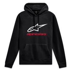 MIKINA ALWAYS HOODIE 3, ALPINESTARS (ČERNÁ/BÍLÁ/ČERVENÁ)