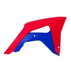 SPOJLERY CHLADIČA HONDA, RTECH (ČERVENO-MODRÉ)