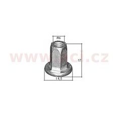 NÝTOVACÍ MATICE M6 SADA 10 KS (DÉLKA 17 MM)
