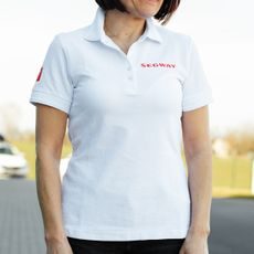 SEGWAY POWERSPORTS WHITE WOMEN POLO T-SHIRT