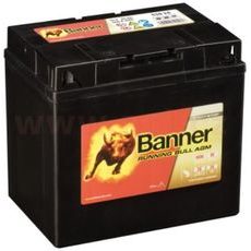 30AH BATERIE, 360A, LEVÁ BANNER RUNNING BULL AGM 184X124X170
