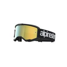OKULIARE VISION 5 HONE, ALPINESTARS (ČERNÁ/BÍLÁ, ZRKADLOVÉ ZLATÉ PLEXI) 2027