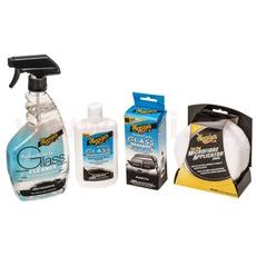 MEGUIARS PERFECT CLARITY GLASS CARE KIT - ČISTIČ, LEŠTENIE, TEKUTÉ STIERAČE (SADA)