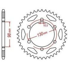 OCEĽOVÁ ROZETA PRE SEKUNDÁRNE REŤAZY TYPU 530, JT - ANGLICKO (47 ZUBOV)