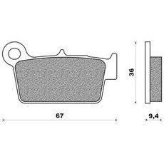 BRZDOVÉ DOŠTIČKY (ZMES OFF ROAD DIRT RACE SINTERED) NEWFREN (2 KS V BALENIE)