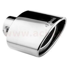 KONCOVKA VÝFUKU NEREZOVÁ OVÁLNÁ, VNĚJŠÍ PRŮMĚR 150X100MM, DÉLKA 180MM, VNITŘNÍ PRŮMĚR 45-58MM ASSO