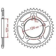 OCEĽOVÁ ROZETA PRE SEKUNDÁRNE REŤAZY TYPU 525, JT - ANGLICKO (37 ZUBOV)