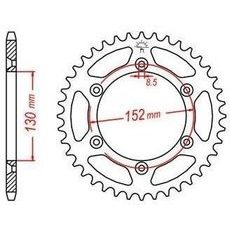 OCEĽOVÁ ROZETA PRE SEKUNDÁRNE REŤAZY TYPU 520, JT - ANGLICKO (48 ZUBOV)