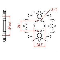 REŤAZOVÉ KOLIESKO PRE SEKUNDÁRNE REŤAZY TYPU 530, JT - ANGLICKO (15 ZUBOV)