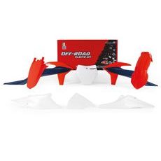 SADA PLASTOV KTM, RTECH (ORANŽOVO-MODRO-BÍLÁ, 6 DIELOV)