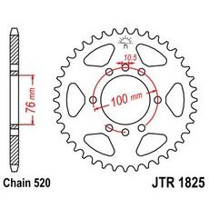 Reťazová rozeta JT JTR 1825-43 43T, 520