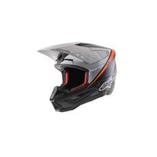 PRILBA S-M5 RAYON, ALPINESTARS (ČERNÁ/BÍLÁ/ORANŽOVÁ FLUO/MATNÁ)
