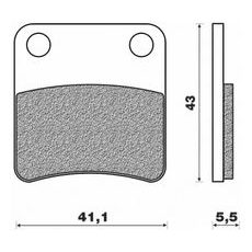 BRZDOVÉ DOŠTIČKY RUČNÉ BRZDY, NEWFREN (ZMES SCOOTER ELITE ORGANIC) 2 KS V BALENIE