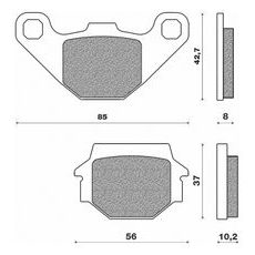 BRZDOVÉ DOŠTIČKY, NEWFREN (ZMES OFF ROAD DIRT ORGANIC) 2 KS V BALENIE
