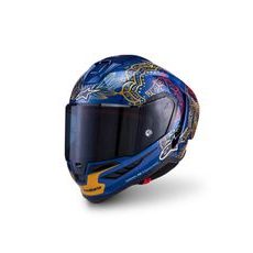 PRILBA SUPERTECH R10 MARTHAINATOR LIMITOVANÁ EDÍCIA JORGE MARTIN, ALPINESTARS (MODRÁ PERLEŤ/ZLATÁ/ČERVENÁ) 2026