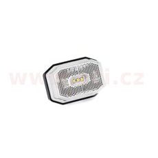 POZIČNÍ SVĚTLO LED OBDÉLNÍKOVÉ BÍLÉ (71X50 MM) S ODRAZKOU, KABEL 0,5 M